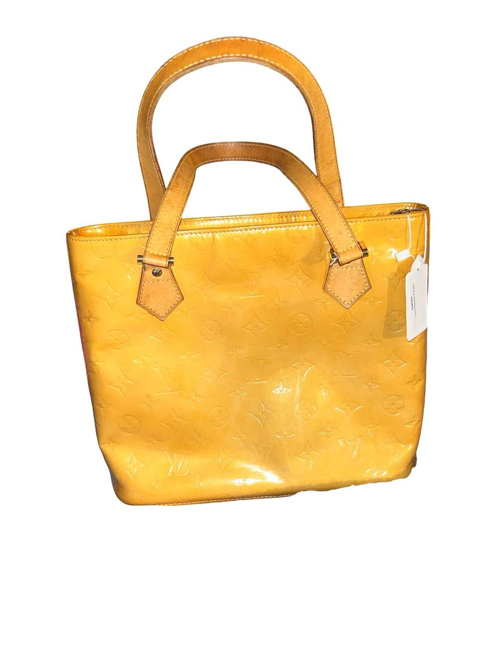Louis Vuitton Monogram Vernis Houston Tote Bag Yellow